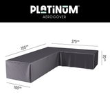 Platinum AeroCover Housse de protection pour salon d'angle Lounge forme L Droite 355x275x100cm H:70cm