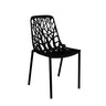Fast Forest Chaise repas empilable Black 2