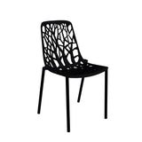 Fast Forest Chaise repas empilable Black 2