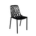 Fast Forest Chaise repas empilable Black 2