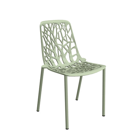 Fast Forest Chaise repas empilable Green Tea 19
