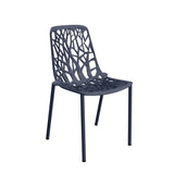 Fast Forest Chaise repas empilable Grey Blue 32