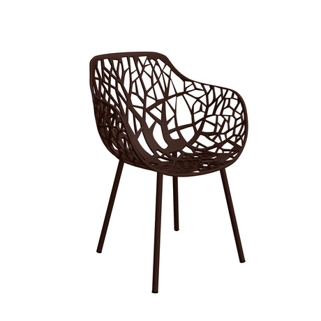 Fast Forest Fauteuil repas avec accoudoirs Bark Brown 33