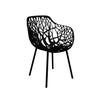 Fast Forest Fauteuil repas avec accoudoirs Black 2