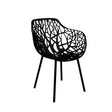 Fast Forest Fauteuil repas avec accoudoirs Black 2