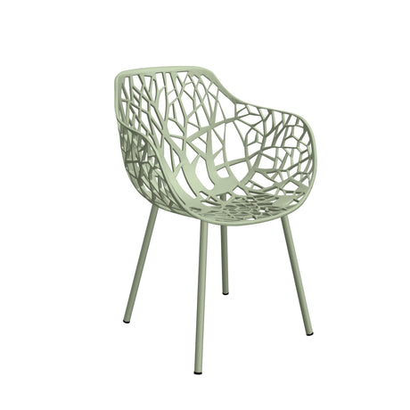 Fast Forest Fauteuil repas avec accoudoirs Green Tea 19
