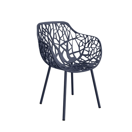 Fast Forest Fauteuil repas avec accoudoirs Grey Blue 32