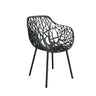 Fast Forest Fauteuil repas avec accoudoirs Metallic Grey 9
