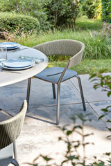 Fast Ria Fauteuil repas avec dossier Tressage cordes partiel 