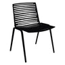 Fast Zebra Chaise repas Black 2
