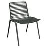 Fast Zebra Chaise repas Metallic Grey 9