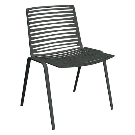 Fast Zebra Chaise repas Metallic Grey 9