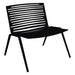 Fast Zebra Fauteuil lounge sans accoudoirs Black 2