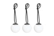 Fatboy Bolleke Mini Set 3 Lampes sans fil LED Outdoor Anthracite 