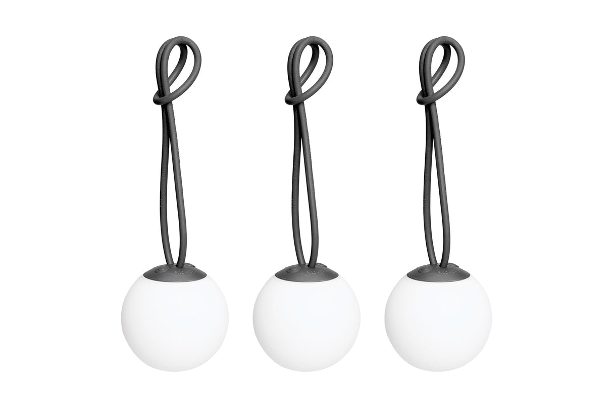 Fatboy Bolleke Mini Set 3 Lampes sans fil LED Outdoor Anthracite 