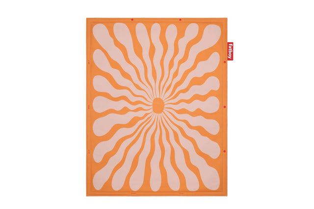 Fatboy Flying Carpet - Tapis de pique-nique 180x140cm Outdoor Liquid Flower Orange 