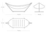 Fatboy Headdemock Deluxe Hamac Outdoor avec structure, têtière et housse de protection 