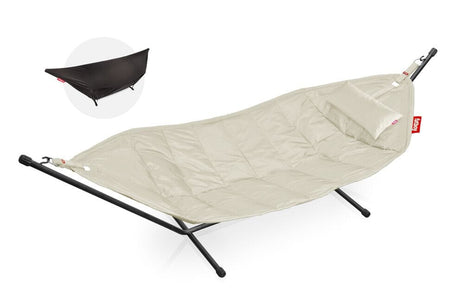 Fatboy Headdemock Deluxe Hamac Outdoor avec structure, têtière et housse de protection Cream Polyester 
