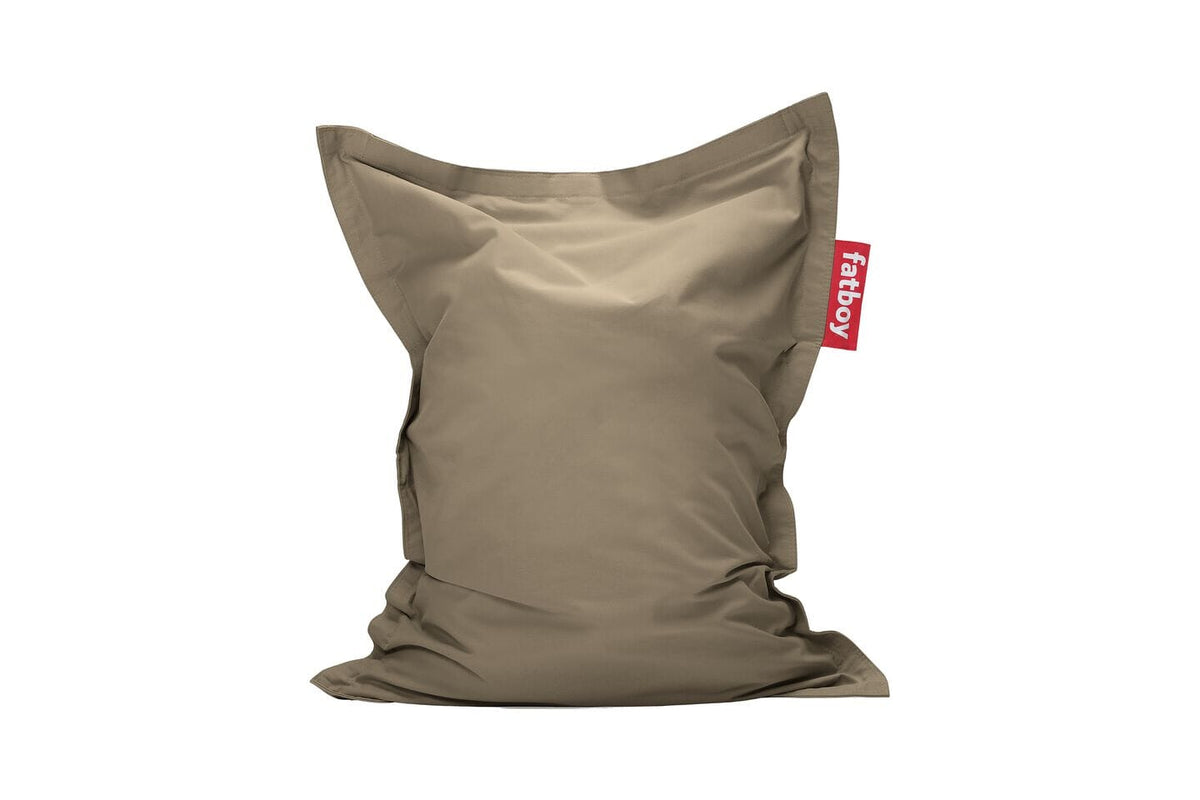 Fatboy Junior Canvas Recycled Pouf Sac Indoor Taupe Grey Canvas Recycled 