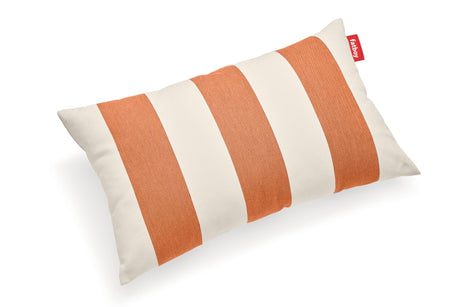 Fatboy King Pillow Coussin déco rectangulaire 66x40 cm Outdoor Stripe Orange Creme Olefin (livrable dès début octobre 2026) 