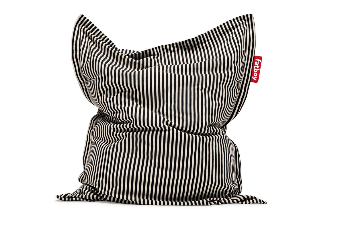 Fatboy Original Slim Terry Pouf Sac Indoor Eponge Black creme 