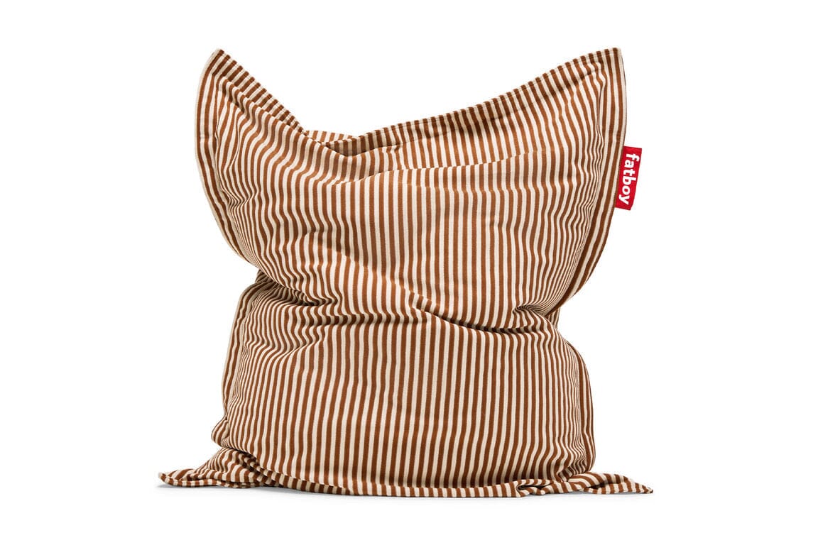 Fatboy Original Slim Terry Pouf Sac Indoor Eponge Cognac creme 