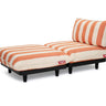 Fatboy Paletti Daybed avec coussins laminés Stripe Orange Creme Olefin (livrable dès mi-aout 2026) 