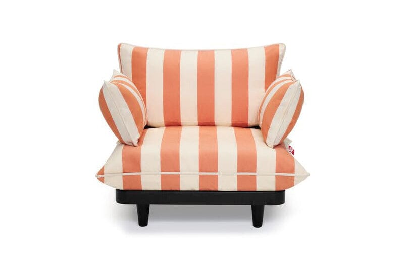 Fatboy Paletti Lounge Chair Fauteuil Club avec coussins laminés Stripe Orange Creme Olefin (livrable dès mi-aout 2026) 