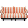 Fatboy Paletti Lounge Sofa Canapé 2 places Stripe Orange Creme Olefin (livrable dès mi-aout 2026) 