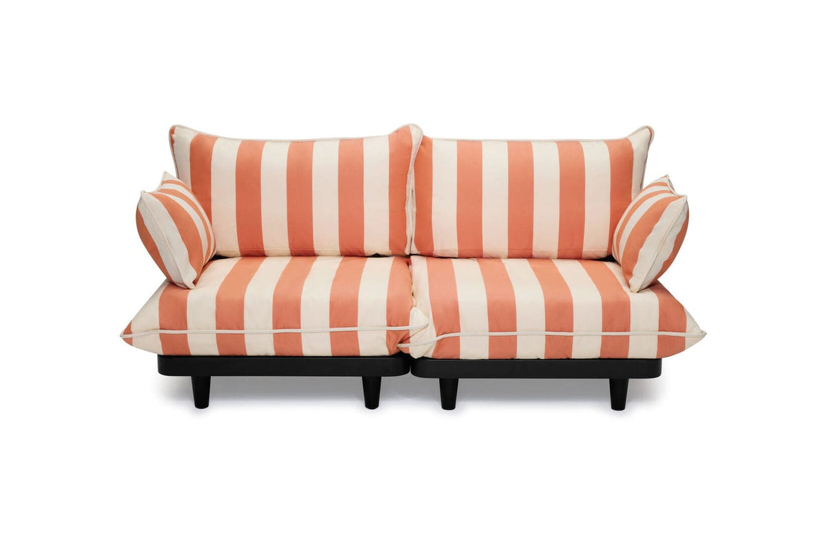 Fatboy Paletti Lounge Sofa Canapé 2 places Stripe Orange Creme Olefin (livrable dès mi-aout 2026) 