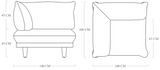 Fatboy Paletti Royal Lounge Corner Seat 