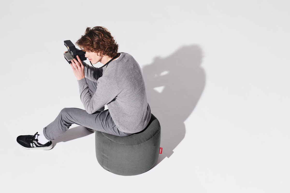 Fatboy Point Canvas Recycled Pouf rond Ø 50cm Indoor 