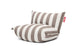 Fatboy The BonBaron Outdoor Pouf avec Dossier Outdoor Stripe Cacao Olefin 