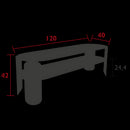 Fermob Bebop Console basse 120 x 40cm - H: 42cm 