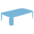 Fermob Bebop Table basse 120 x 70cm - h.29cm Bleu maya E1 