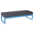 Fermob Bellevie Banquette 2 places Bleu maya E1 Gris graphite A3 