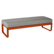 Fermob Bellevie Banquette 2 places Orange confite E2 Taupe grisé B8 