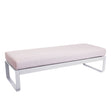 Fermob Bellevie Banquette 2 places Perle Blanc coton 01 