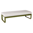 Fermob Bellevie Banquette 2 places Pesto D3 Blanc grisé 81 
