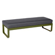 Fermob Bellevie Banquette 2 places Pesto D3 Gris graphite A3 