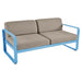 Fermob Bellevie Canapé 2 places Bleu maya E1 Taupe grisé B8 