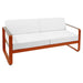 Fermob Bellevie Canapé 2 places Orange confite E2 Blanc grisé 81 