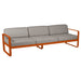 Fermob Bellevie Canapé 3 places Orange confite E2 Taupe grisé B8 