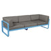 Fermob Bellevie Canapé club 3 places Bleu maya E1 Taupe grisé B8 