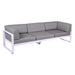 Fermob Bellevie Canapé club 3 places Guimauve D1 Gris flanelle 79 
