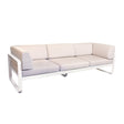 Fermob Bellevie Canapé club 3 places Perle Blanc coton 01 