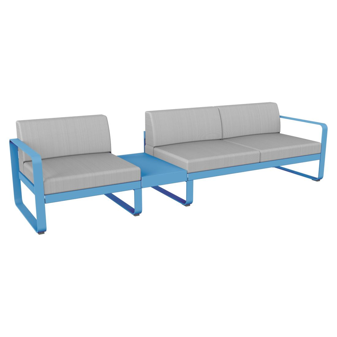 Fermob Bellevie Composition 1A Bleu maya E1 Blanc grisé 81 