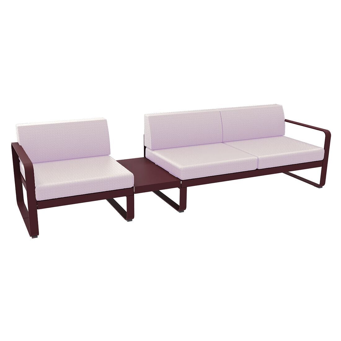 Fermob Bellevie Composition 1A Cerise noire B9 Perle D4 