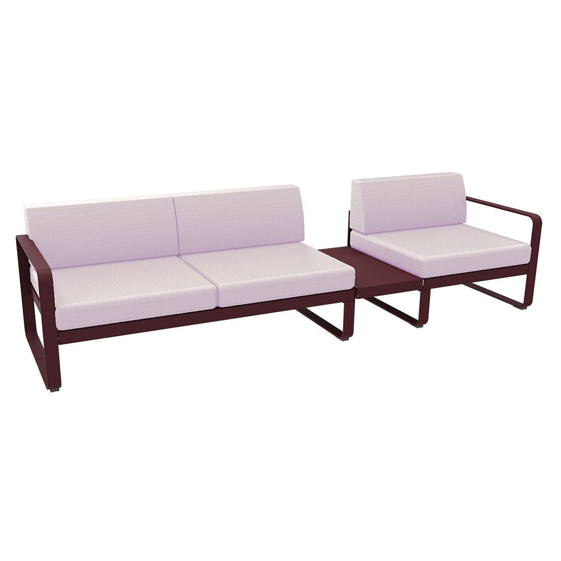 Fermob Bellevie Composition 1B Cerise noire B9 Perle D4 