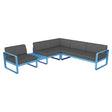 Fermob Bellevie Composition 3A Bleu maya E1 Gris flanelle 79 